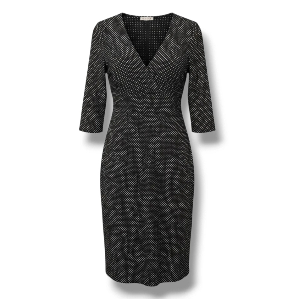 RUBY Women’s 3/4 Sleeve Empire Waist Career Dress – Small